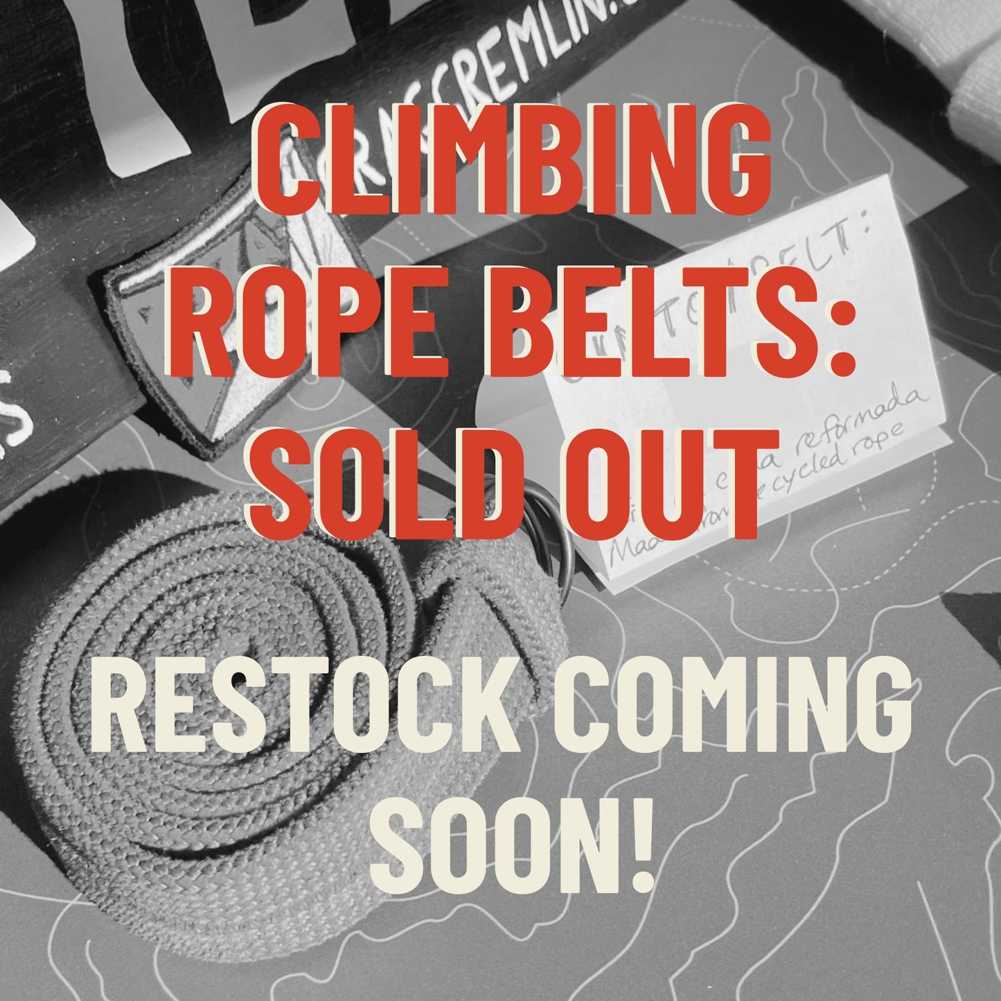 Recycled Climbing Rope Belts