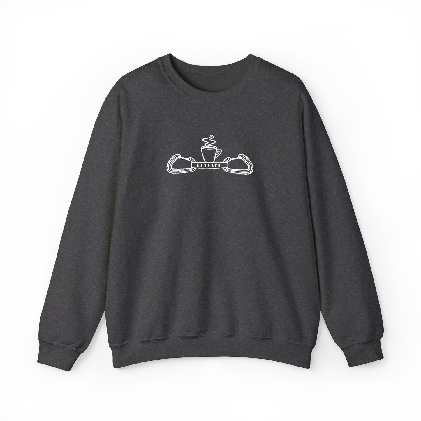 Expresso White Embroidered Sweatshirt (No words)