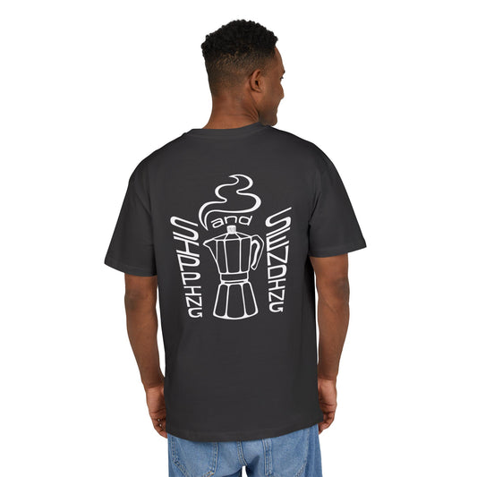 Sipping & Sending Heavy Oversized T-Shirt