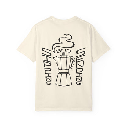 Sipping & Sending Comfort Colors Relaxed-Fit Tee