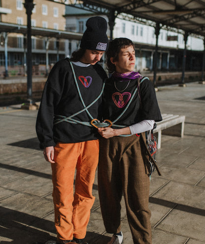 Belayed and Beloved Embroidered Crewneck