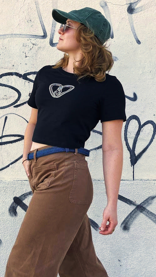 Belayed & Beloved Cotton Crop Top