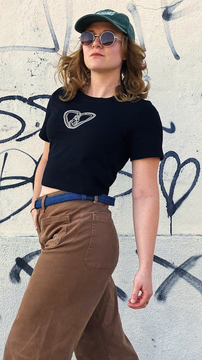 Belayed & Beloved Cotton Crop Top