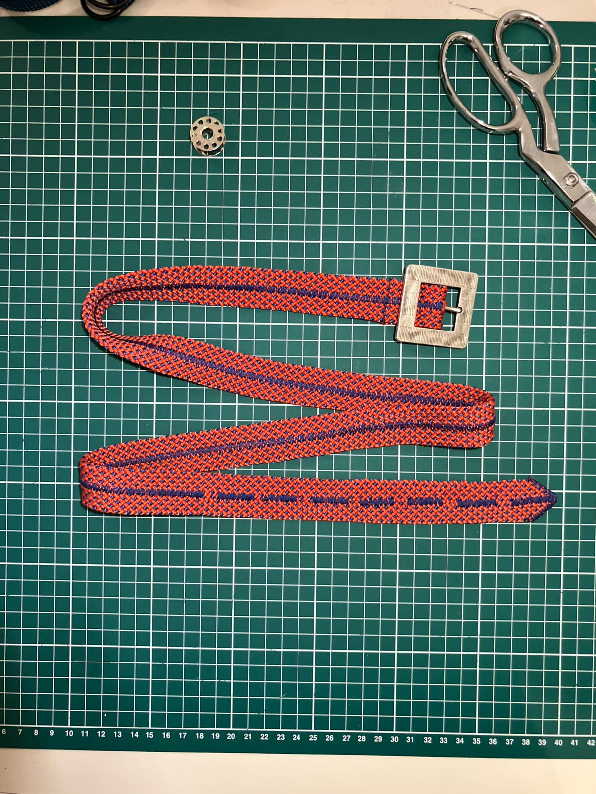 Recycled Rope Belt with Retro Silver Buckle